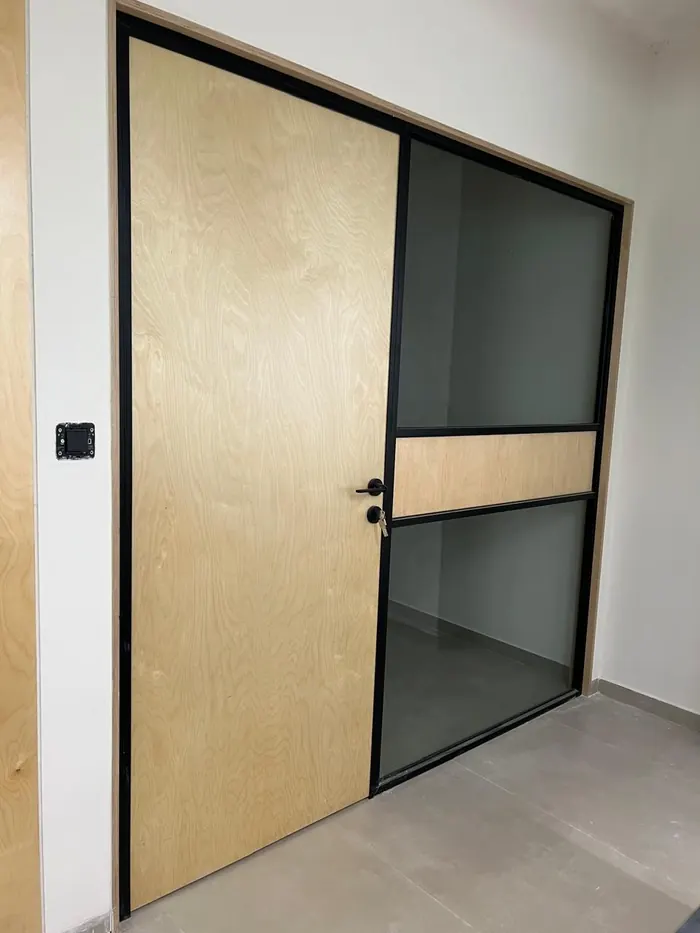 Designer aluminium doors Chennai by Crystal Aluminium Systems